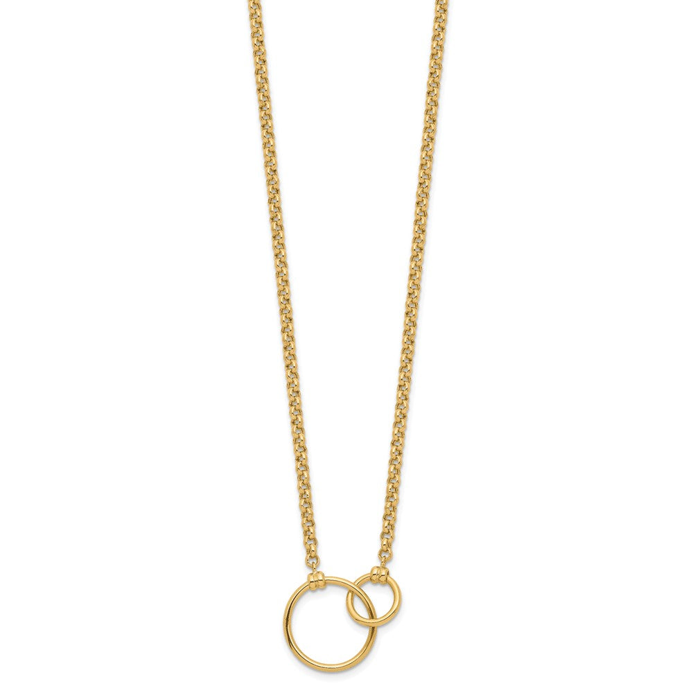 10K Yellow Gold Polished Link Necklace