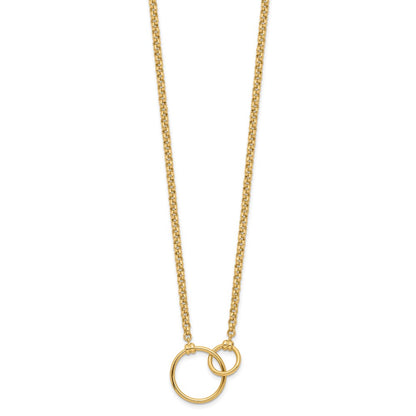 10K Yellow Gold Polished Link Necklace