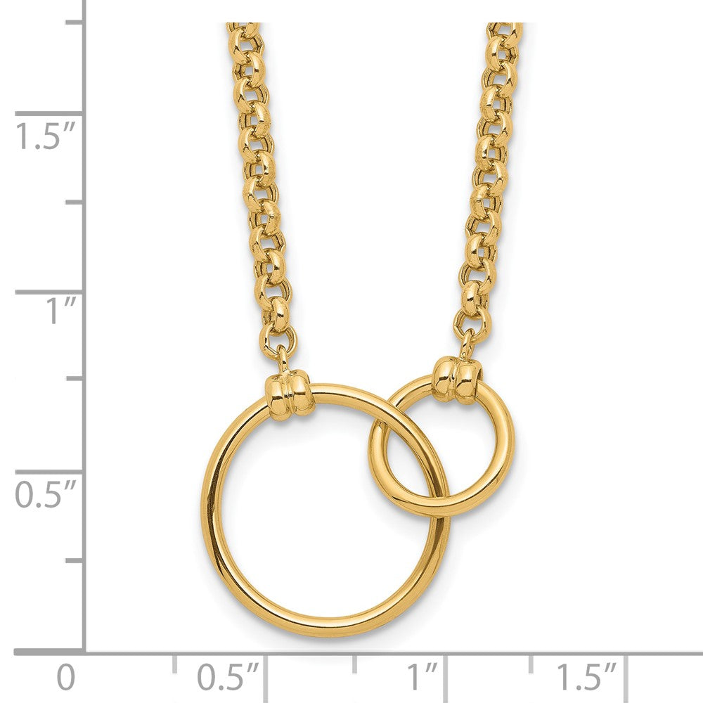 10K Yellow Gold Polished Link Necklace