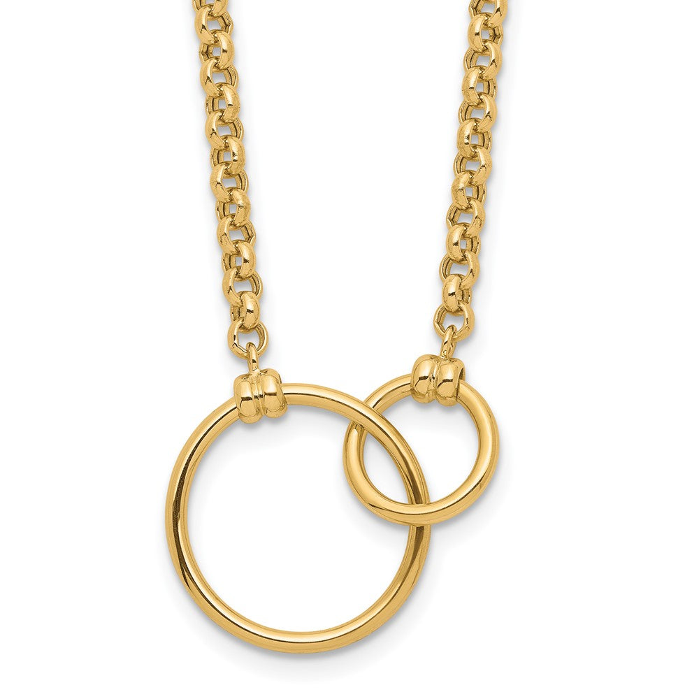 10K Yellow Gold Polished Link Necklace