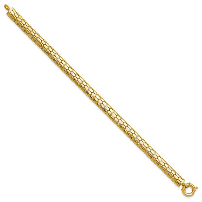 10K Yellow Gold Polished Fancy Link Bracelet