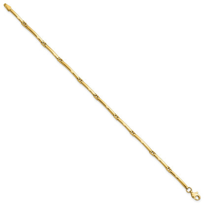 10K Yellow Gold Polished Fancy Link Bracelet