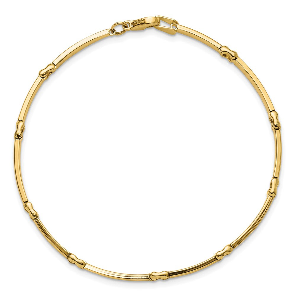 10K Yellow Gold Polished Fancy Link Bracelet