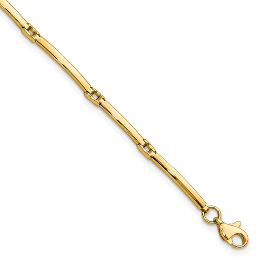 10K Yellow Gold Polished Fancy Link Bracelet