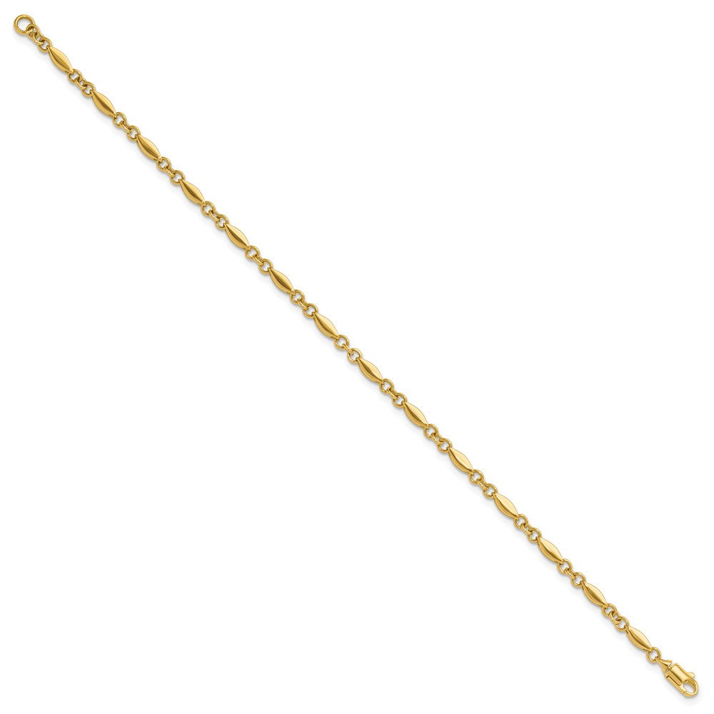 10K Yellow Gold Polished Fancy Link Bracelet