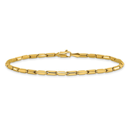 10K Yellow Gold Polished Fancy Link Bracelet