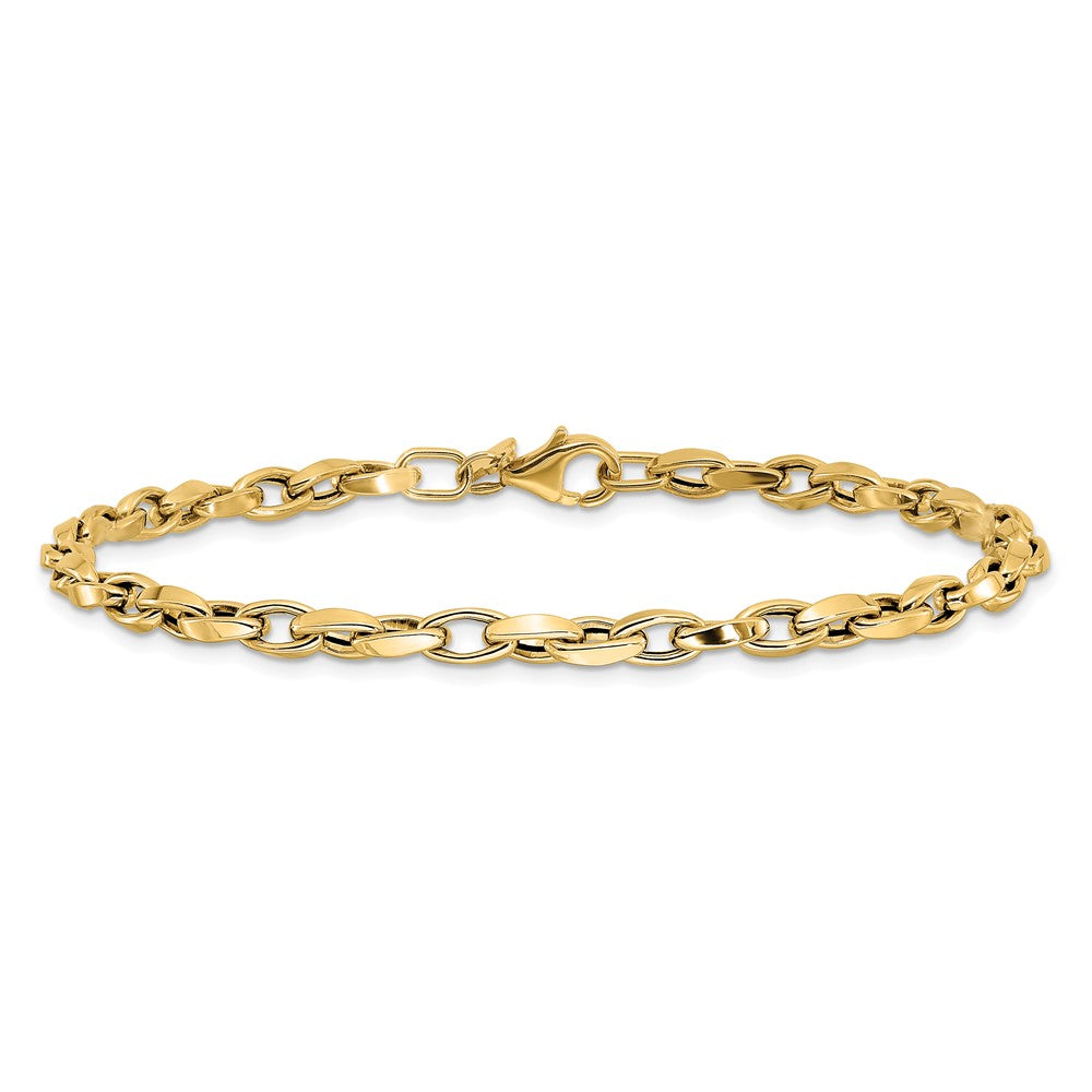 10K Yellow Gold Polished Fancy Link Bracelet
