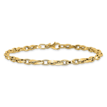 10K Yellow Gold Polished Fancy Link Bracelet