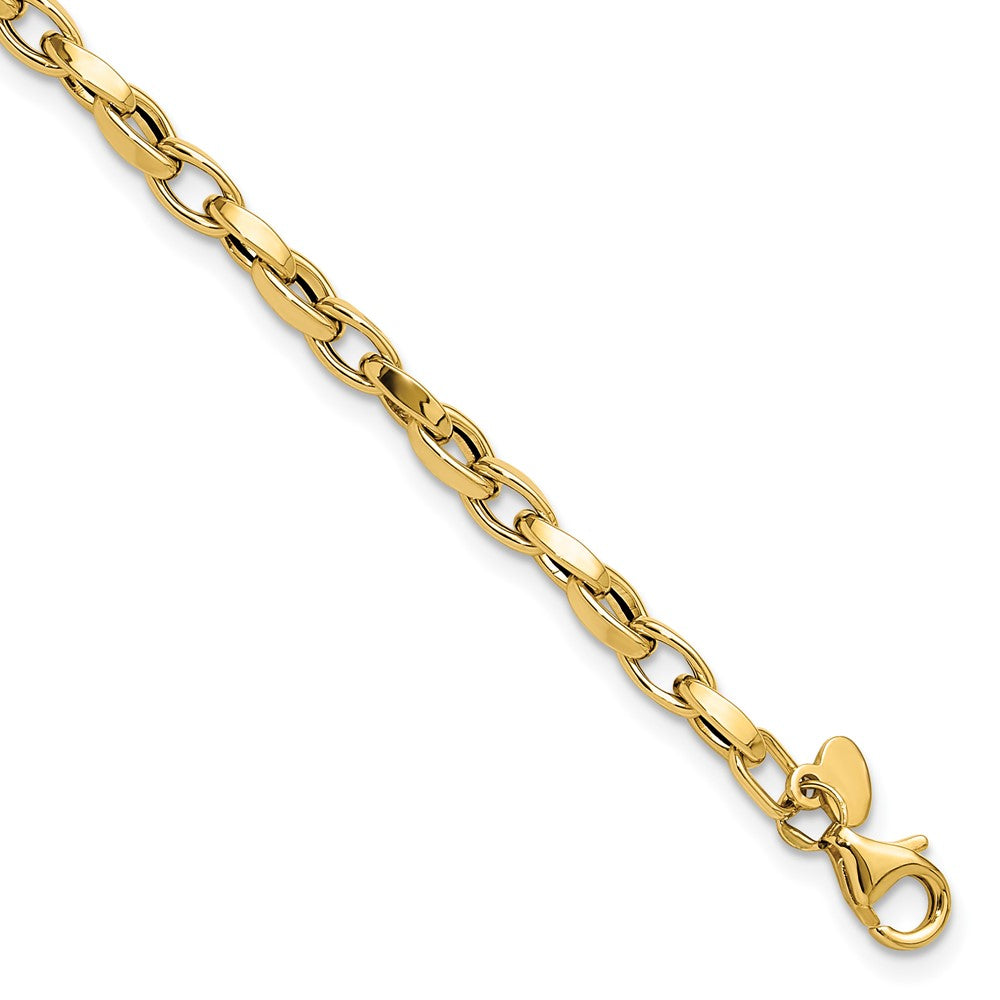 10K Yellow Gold Polished Fancy Link Bracelet