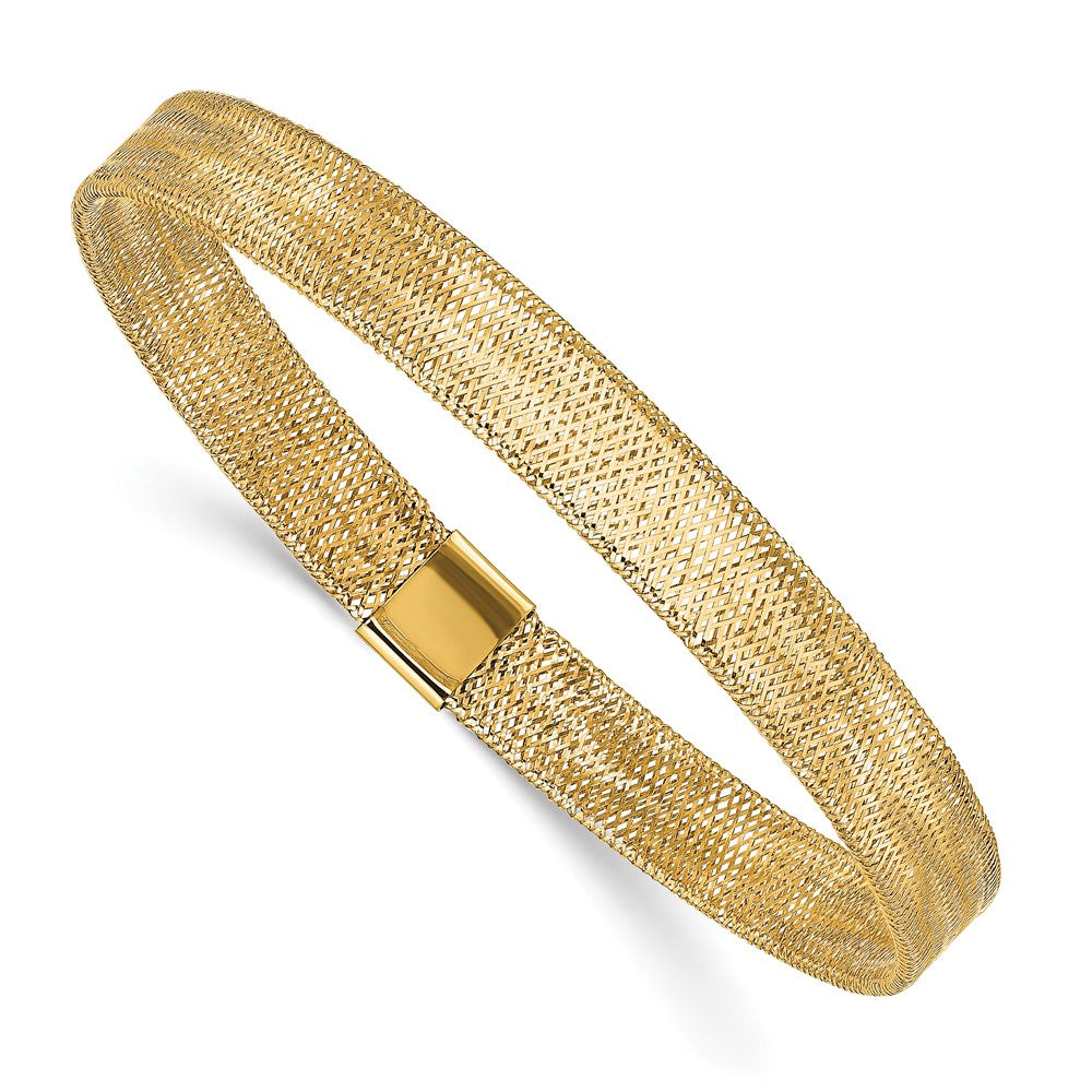 10K Yellow Gold Polished Stretch Bangle