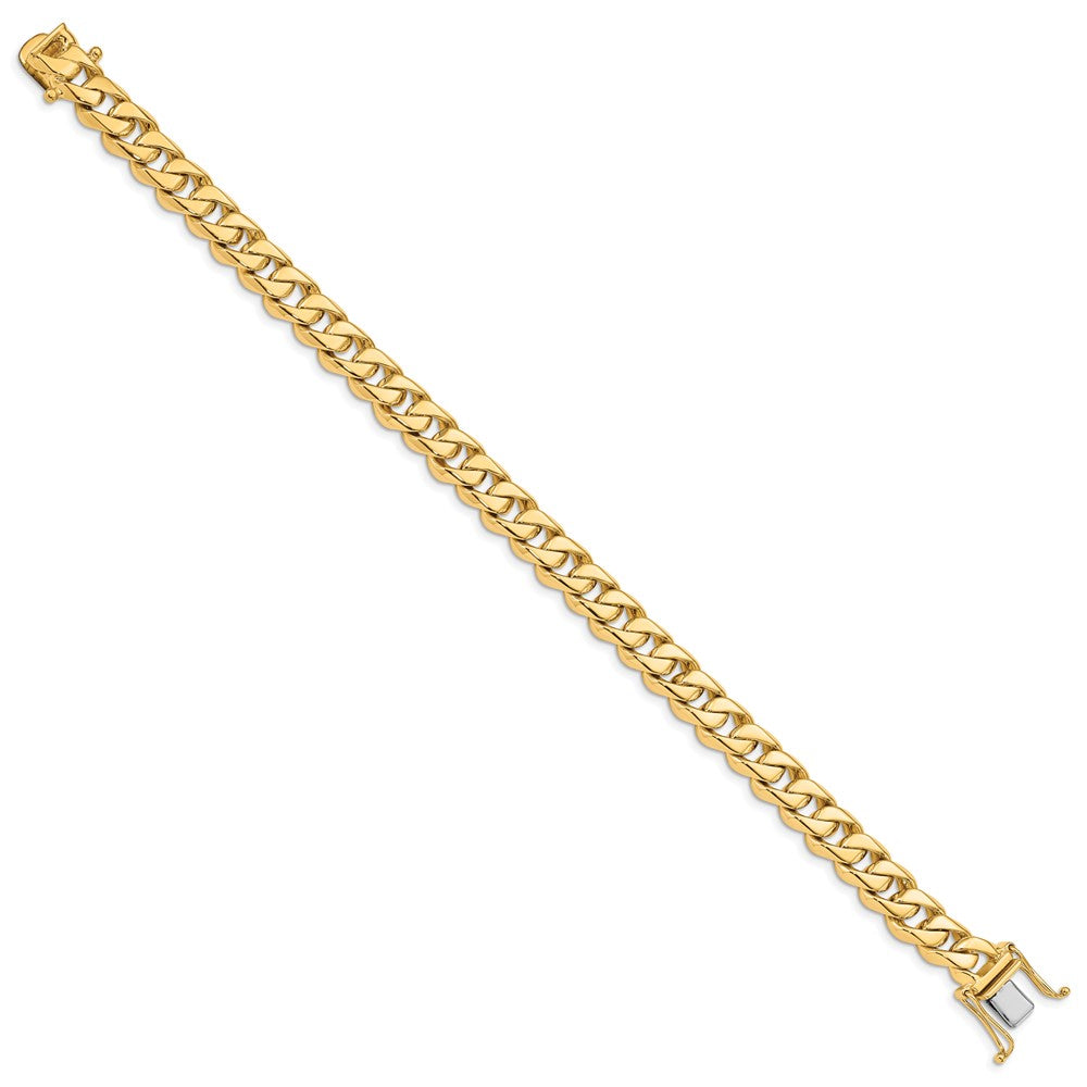 9 Inch 10K Yellow Gold 8.5mm Hand-Polished Traditional Link Chain Bracelet