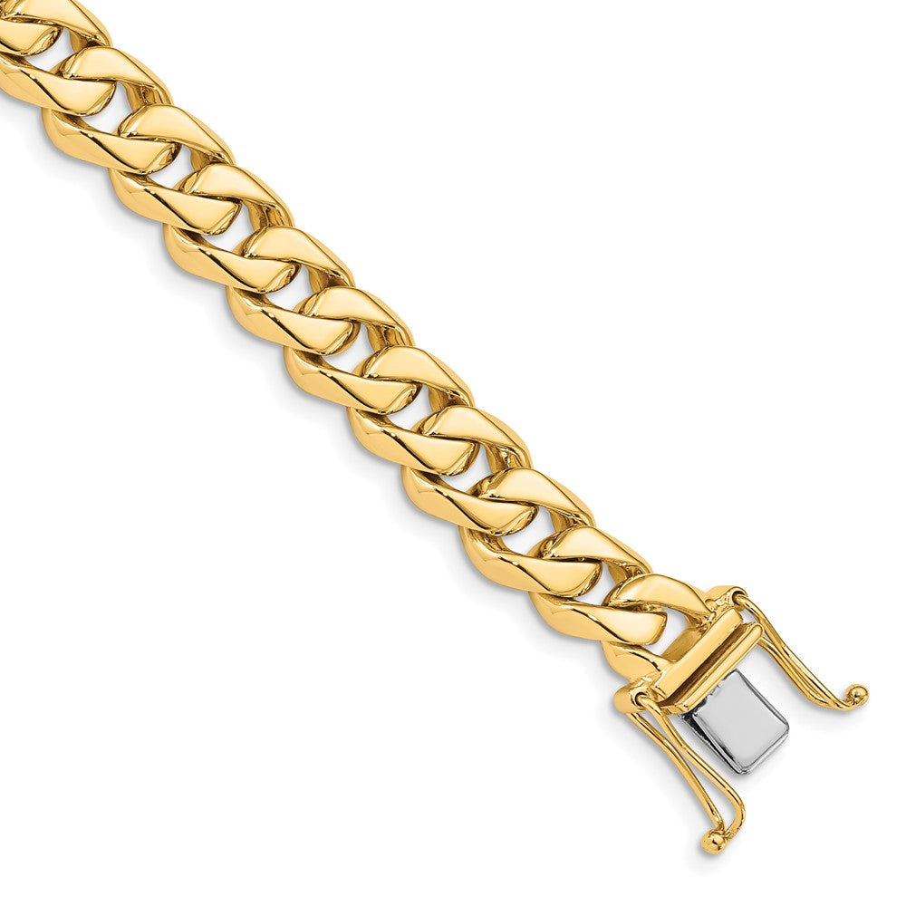 9 Inch 10K Yellow Gold 8.5mm Hand-Polished Traditional Link Chain Bracelet