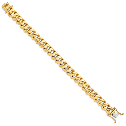 10K Yellow Gold 11mm Hand-Polished Traditional Link Bracelet