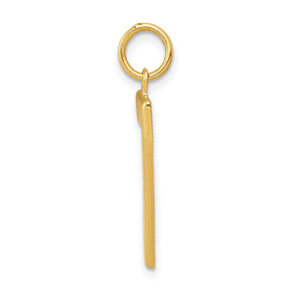10K Yellow Gold Large Polished Number 7 Charm