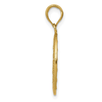 10K Yellow Gold Miraculous Medal Pendant