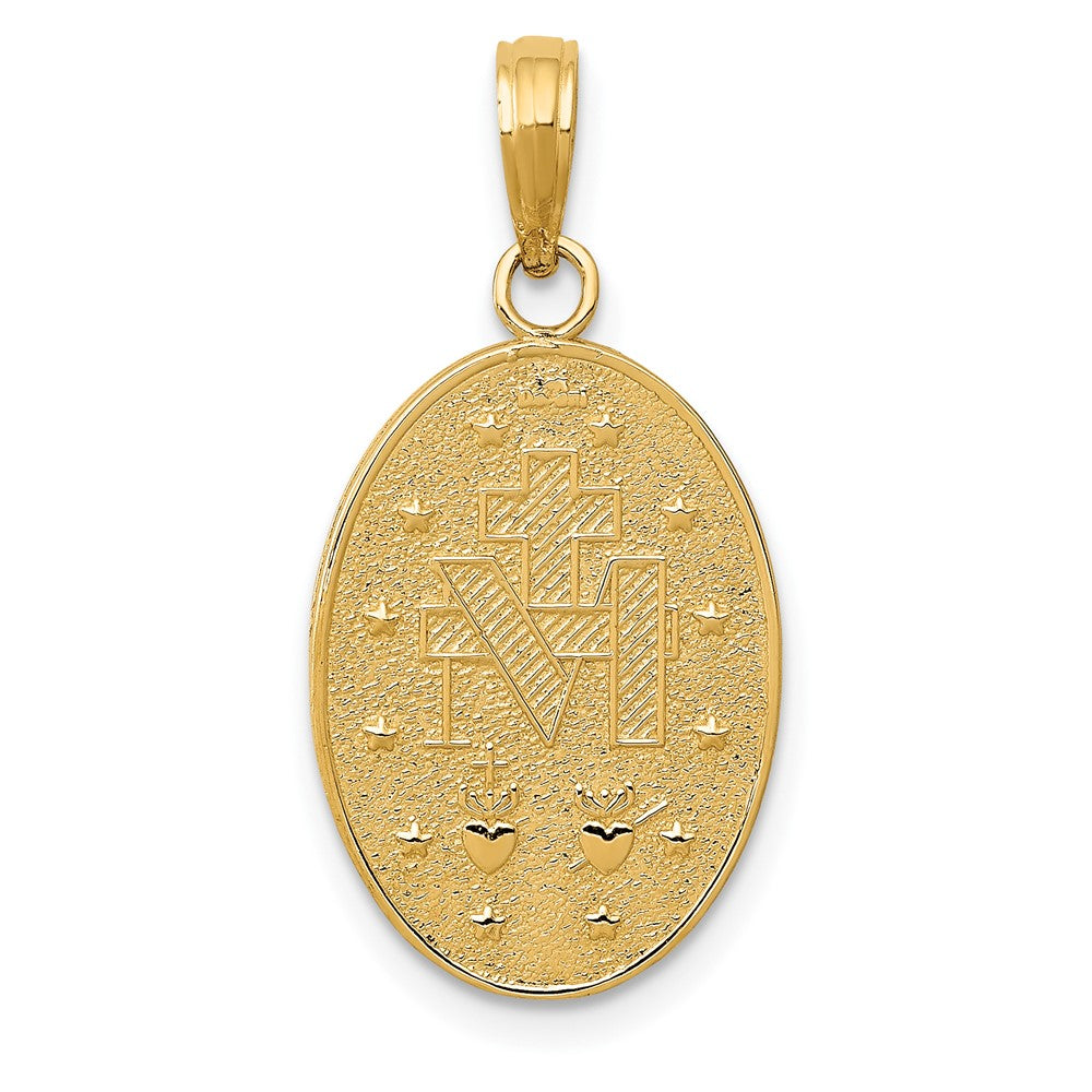 10K Yellow Gold Miraculous Medal Pendant