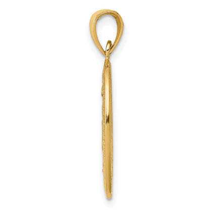 10K Yellow Gold Miraculous Medal Pendant