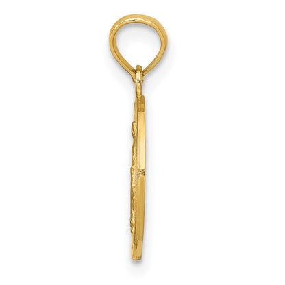 10K Yellow Gold Miraculous Medal Pendant