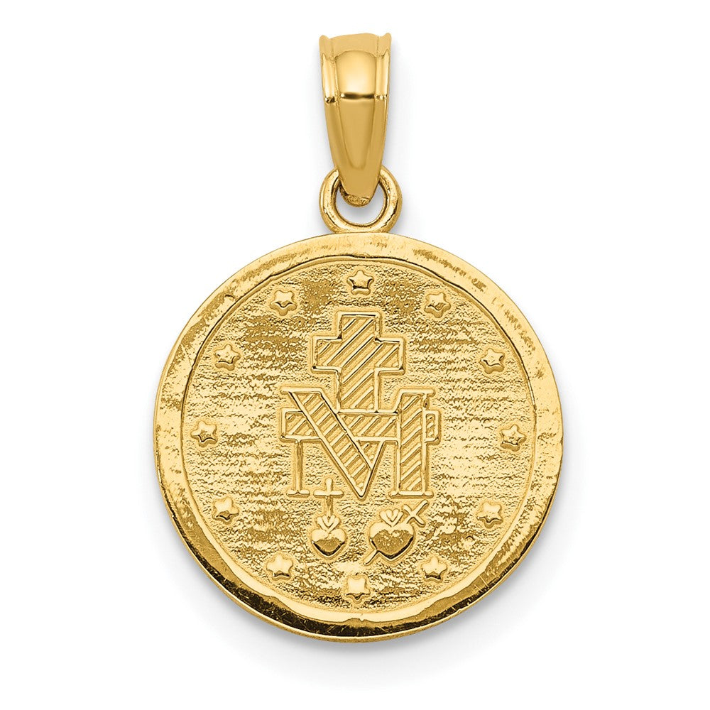 10K Yellow Gold Miraculous Medal Pendant