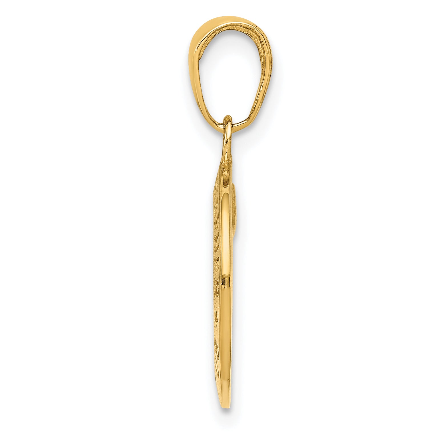 10K Yellow Gold Saint Christopher Medal Charm