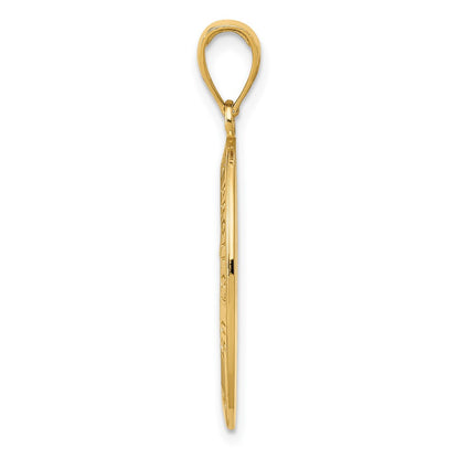 10K Yellow Gold Saint Christopher Medal Pendant