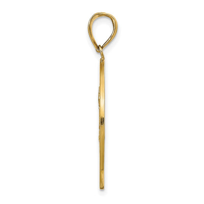 10K Yellow Gold Saint Christopher Medal Pendant