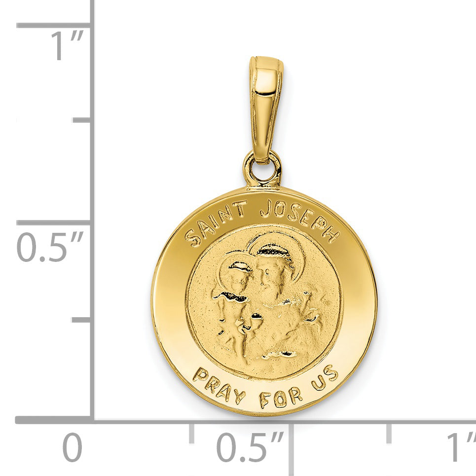 10K Yellow Gold Saint Joseph Medal Charm