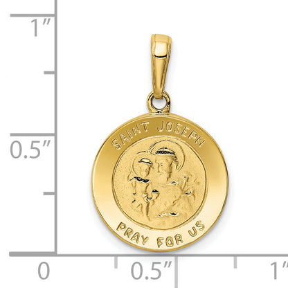 10K Yellow Gold Saint Joseph Medal Charm