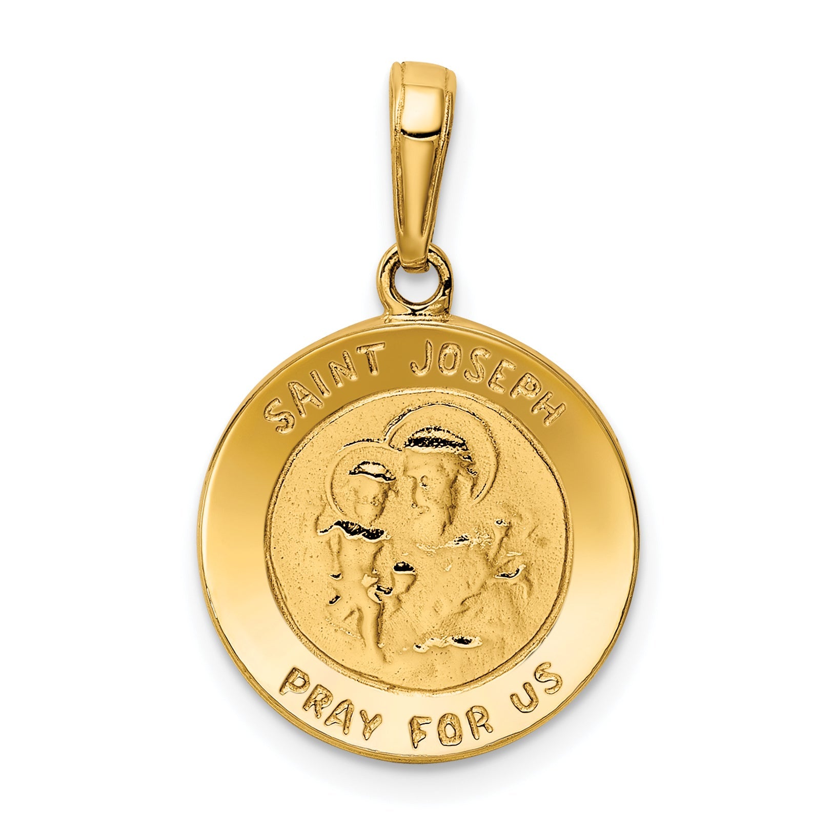 10K Yellow Gold Saint Joseph Medal Charm