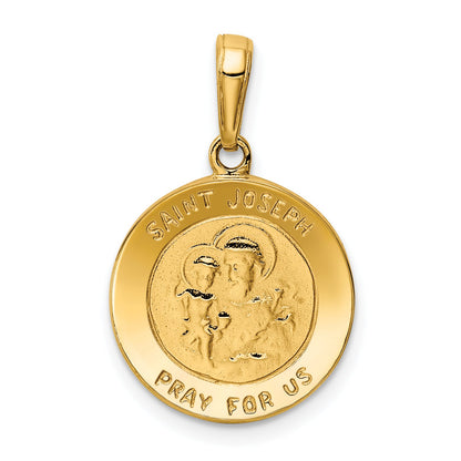 10K Yellow Gold Saint Joseph Medal Charm
