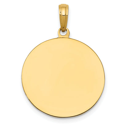 10K Yellow Gold Saint Joseph Medal Pendant