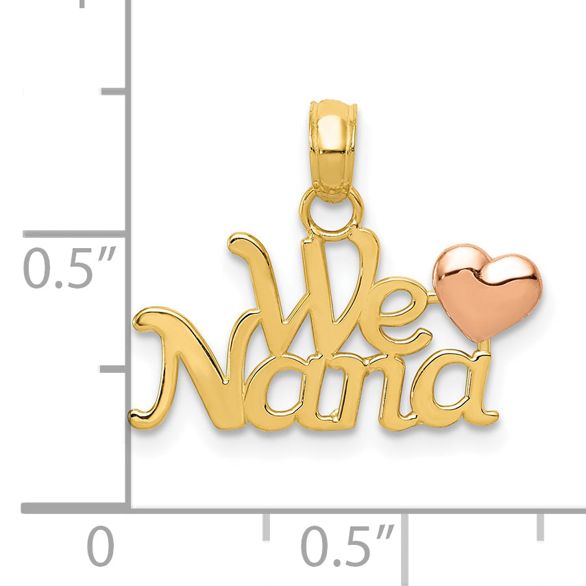 10K Two-Tone Two-Tone We Love Nana Charm