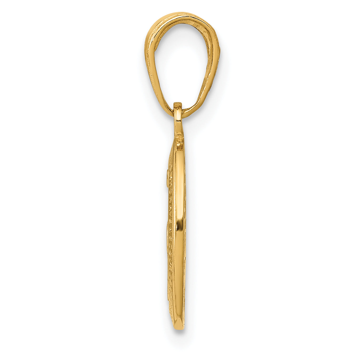 10K Yellow Gold Miraculous Medal Charm