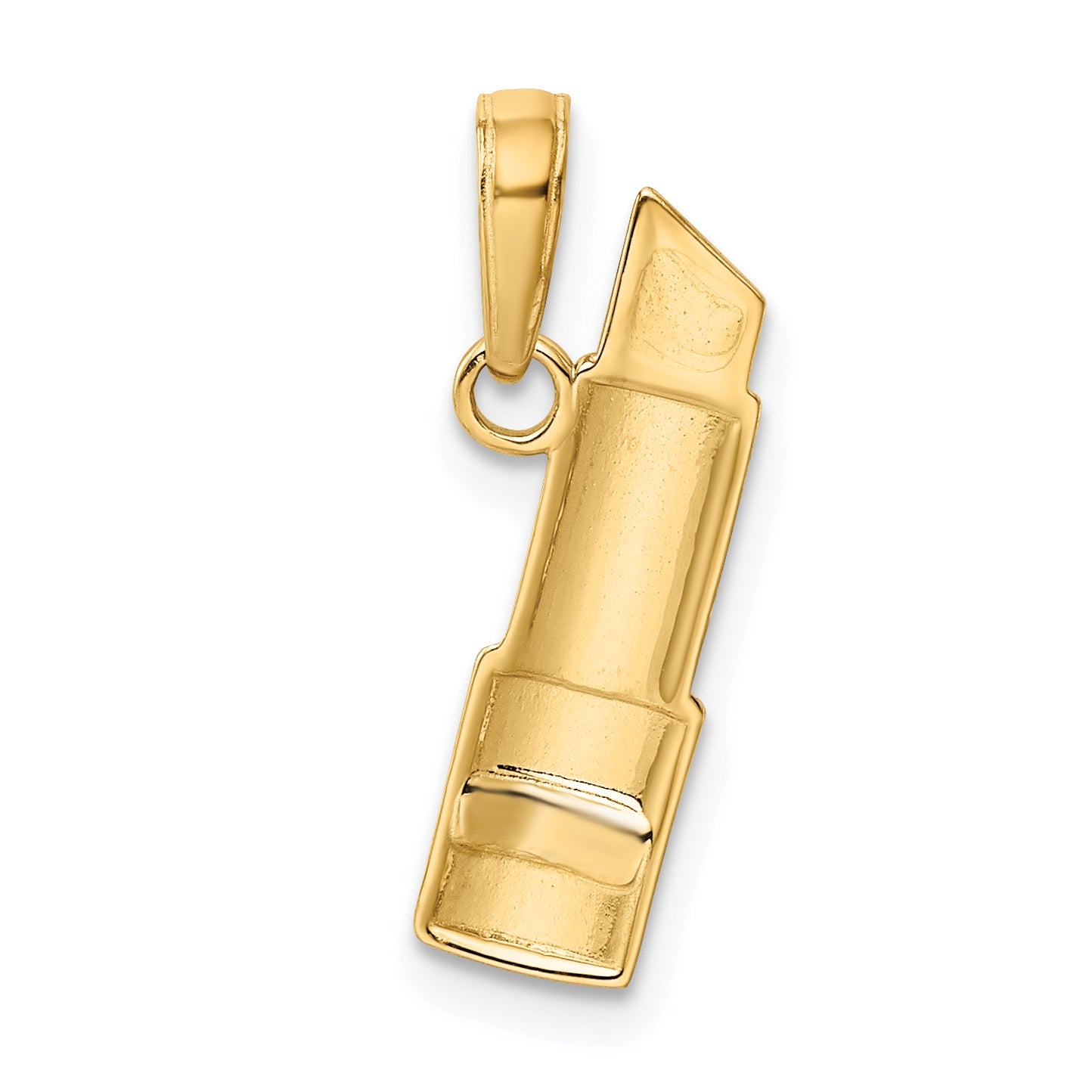 10K Yellow W/Rhodium 10K W/Rhodium Enameled Lipstick Charm