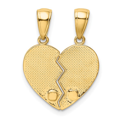10K Yellow Gold Big Sister/Little Sister Break-Apart Charm