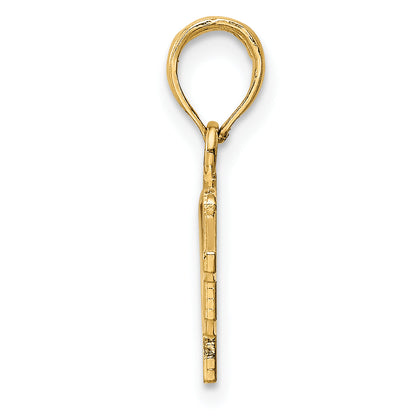 10K Yellow Gold Graduation Charm