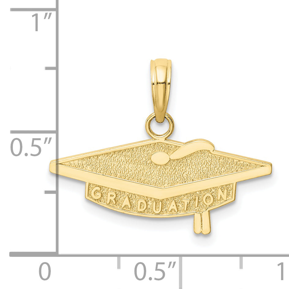 10K Yellow Gold Graduation Charm