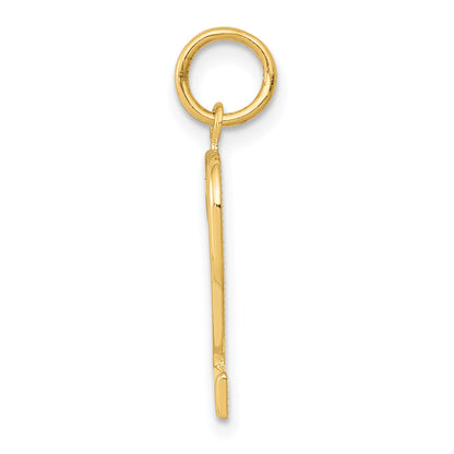 10K Yellow Gold Medium Polished Number 2 Charm