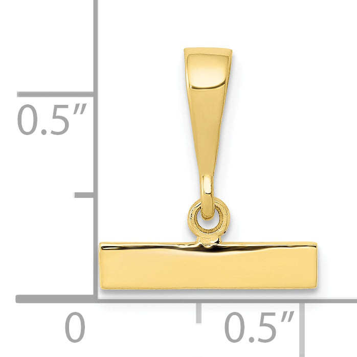 10K Yellow Gold 10Ky Casted Medium Polished Top Charm