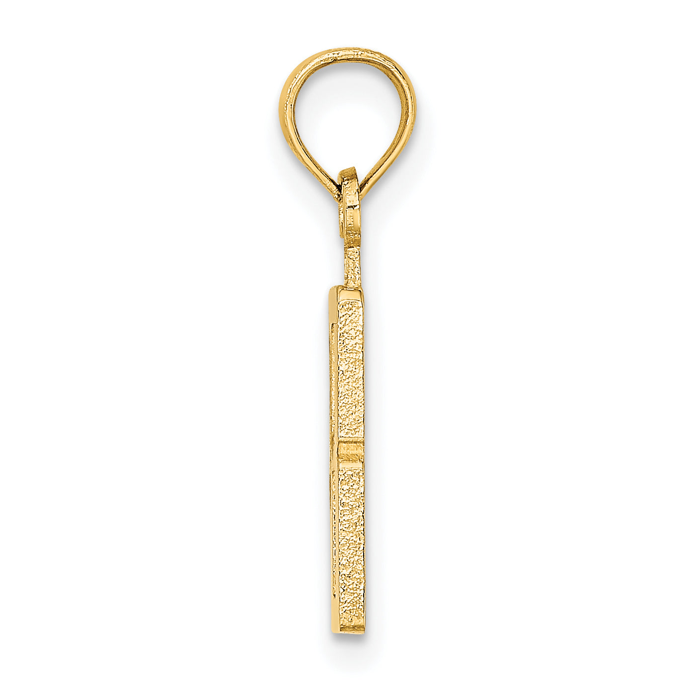 10K Yellow Gold 10K Number 8 Block Charm