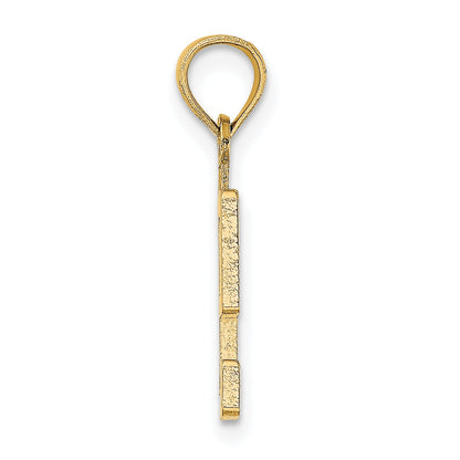 10K Yellow Gold 10K Number 9 Block Charm