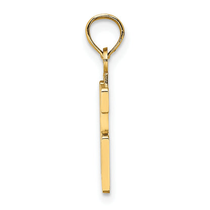 10K Yellow Gold 10K Number 16 Pendant