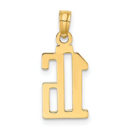 10K Yellow Gold 10K Number 16 Pendant