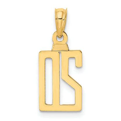 10K Yellow Gold 10K Number 20 Pendant