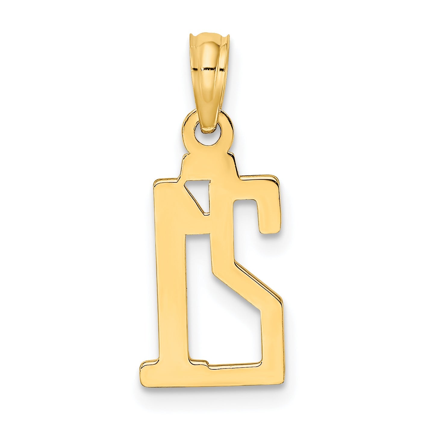 10K Yellow Gold 10K Number 21 Pendant