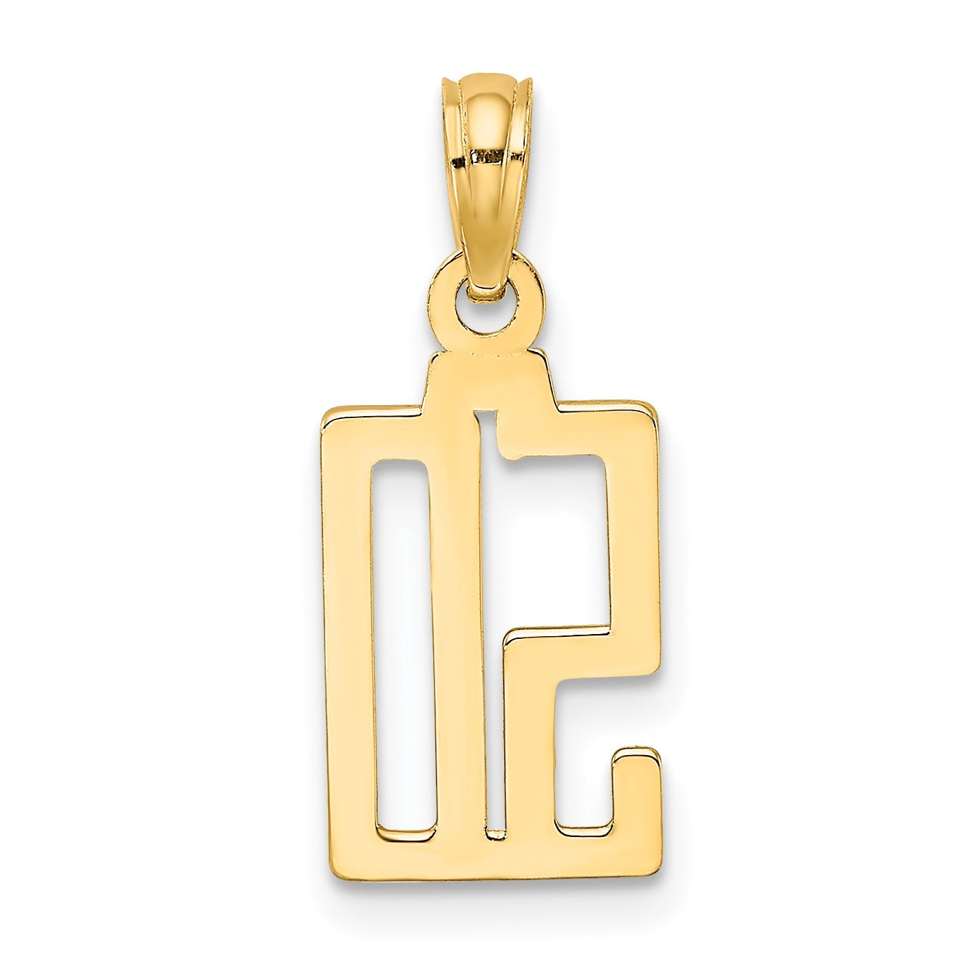 10K Yellow Gold 10K Number 50 Pendant