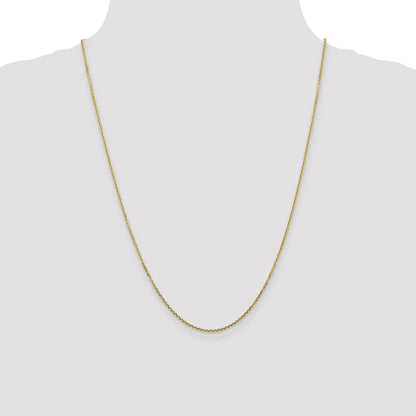 24 Inch 10K 1.45mm D/C Cable Chain Necklace