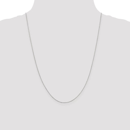 24 Inch 10K Wg .6mm D/C Round Open Link Cable Chain Necklace
