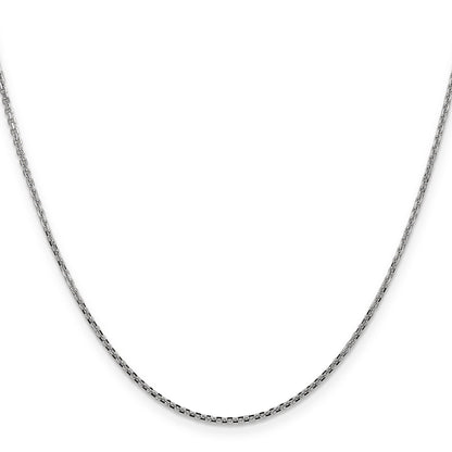 16 Inch 10K White Gold Wg 1.45mm D/C Cable Chain Necklace