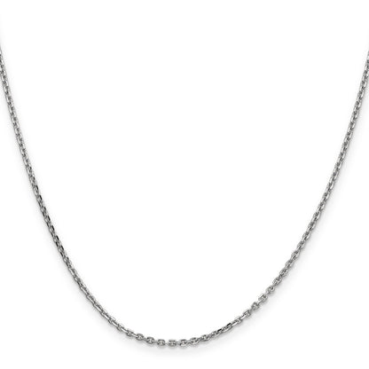 10K White Gold 10K Wg 1.65mm D/C Cable Chain